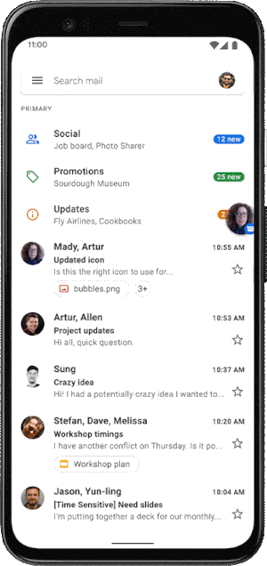 谷歌重新设计Android 11版的对话消息体验 能够以悬浮气泡固定随时开启